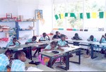 schoolklas in Kayana ná het opknappen