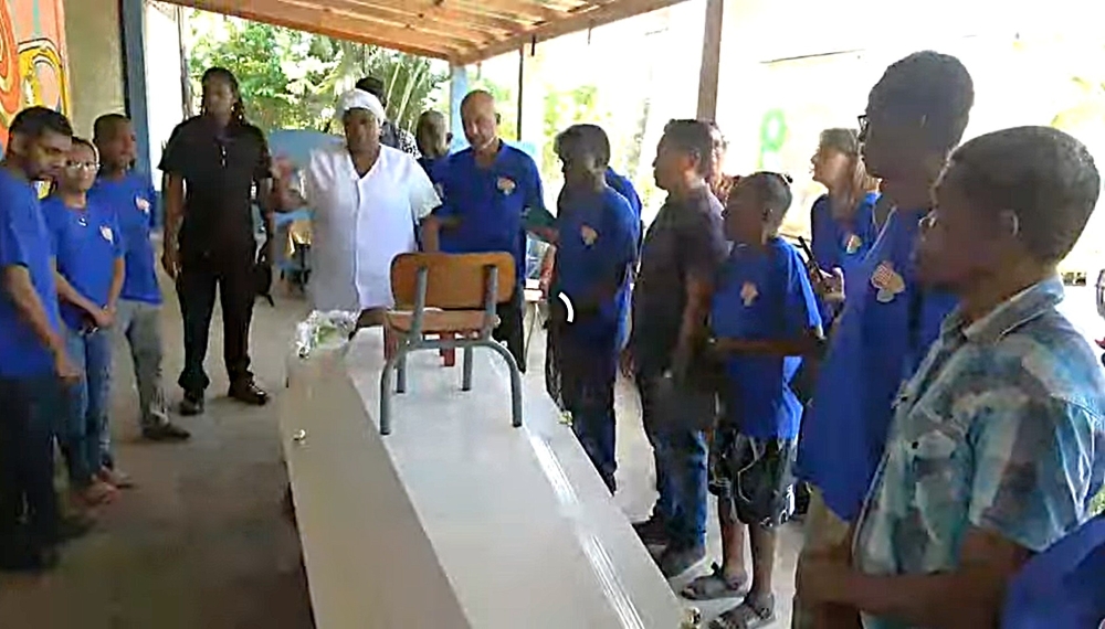 afscheid in de werkplaats